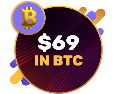 $69 in Bitcoin $69 in Bitcoin