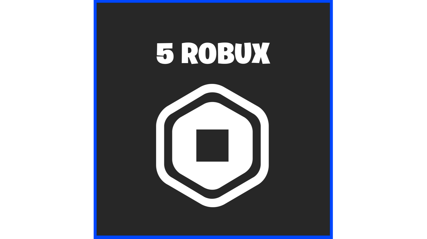 5 Robux Transparent StreamElements