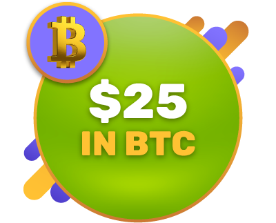 $25 in Bitcoin