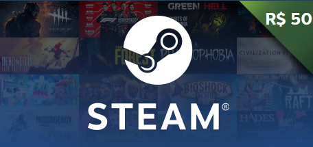 Steam gift card 50 reais