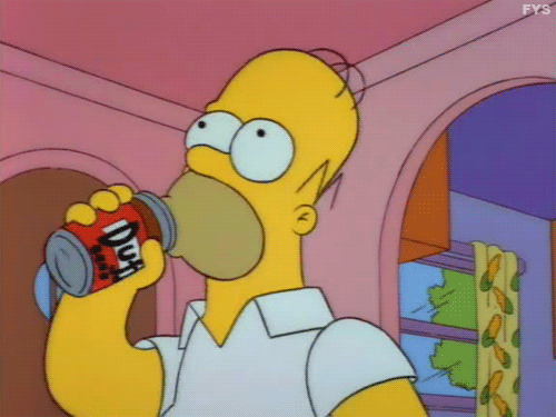 Duff симпсоны. Гомер Duff.