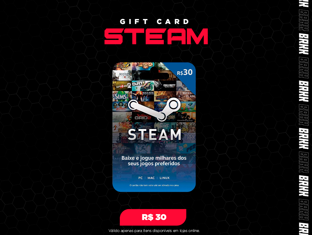Steam R$100 Wallet Brazil