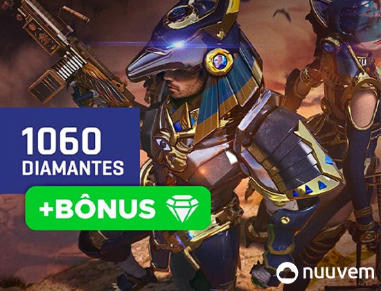 Free Fire - 520 Diamantes + 20% de Bônus - Código Digital