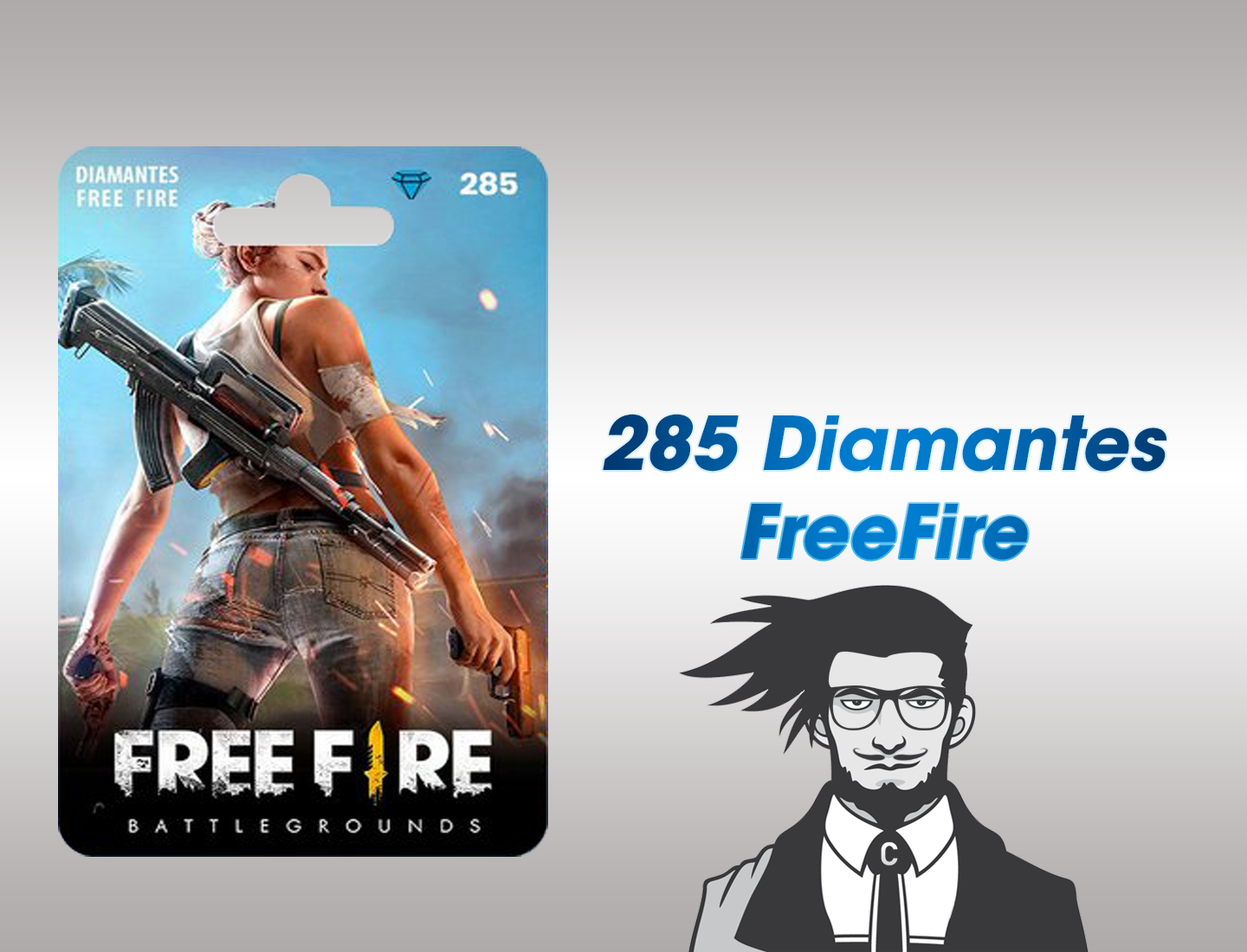 Free Fire 1550 Diamantes Gift Card 