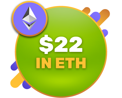 $22 in Ethereum $22 in Ethereum
