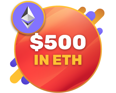 $500 in Ethereum