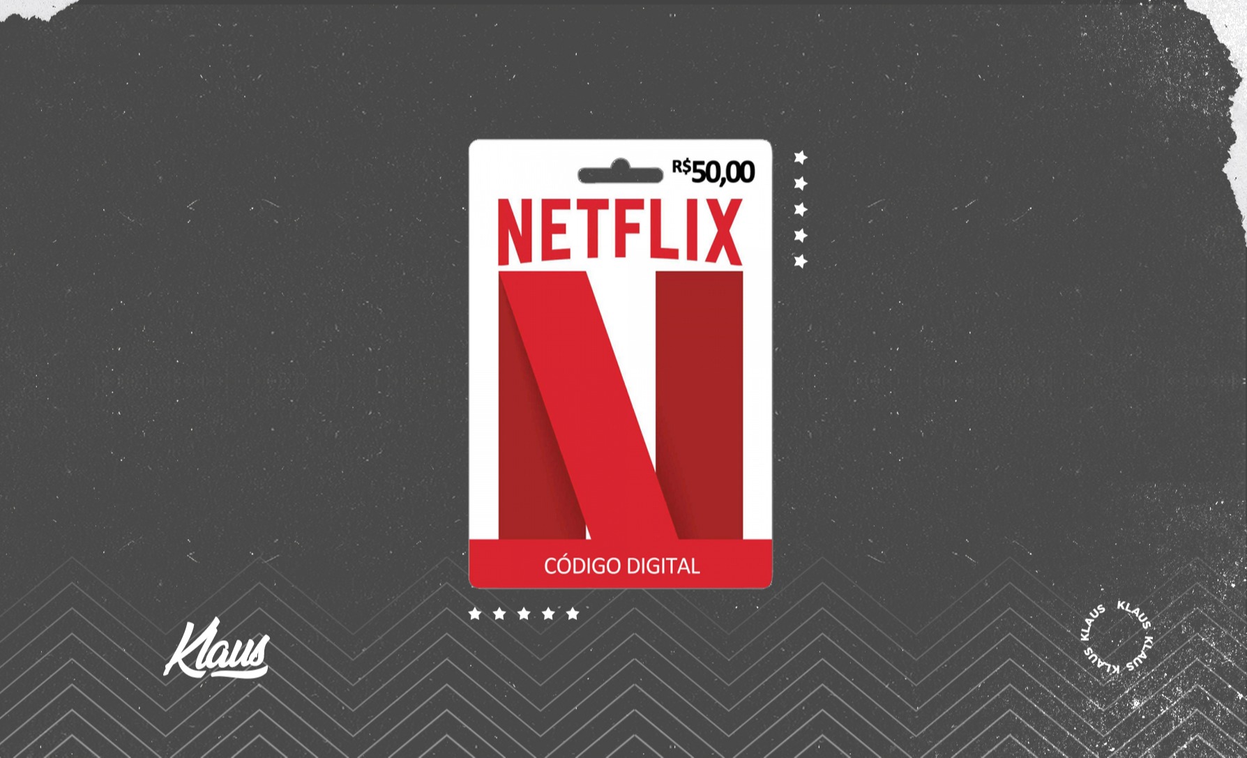 Comprar Cartão Netflix Pré-pago R$50 Reais