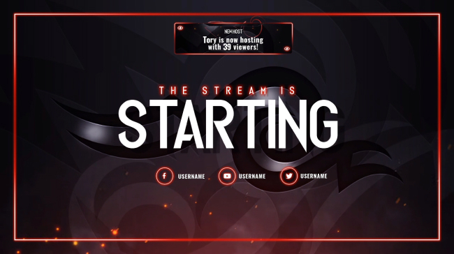 Streamelements Brave Animated Package Starting Soon Scene Scene Twitch Youtube Overlay 0991