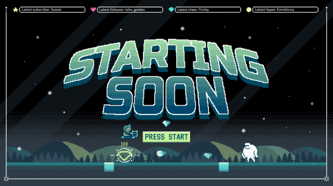 Pixilart - Stream starting soon text by Anonymous